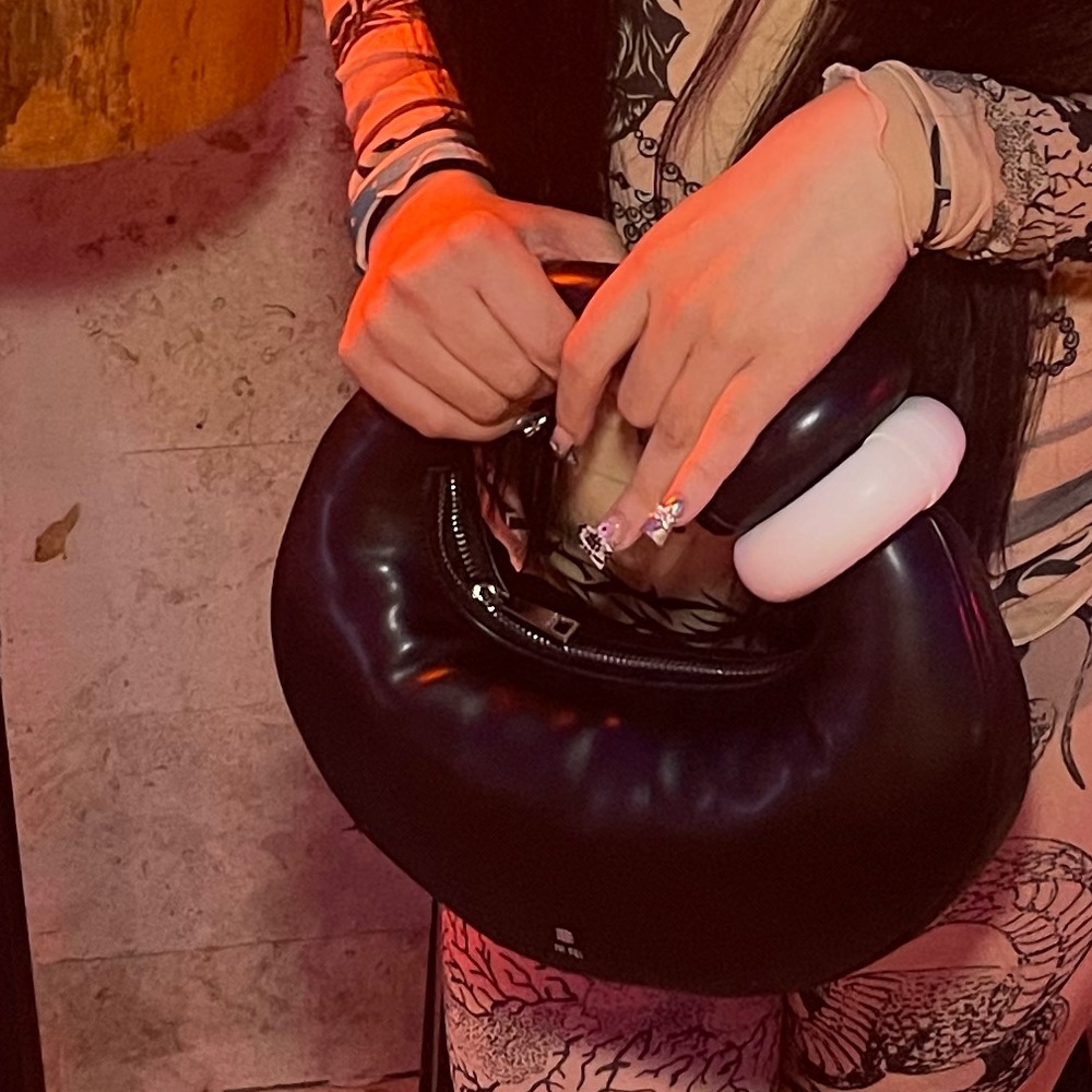 Abacus top handle Bag